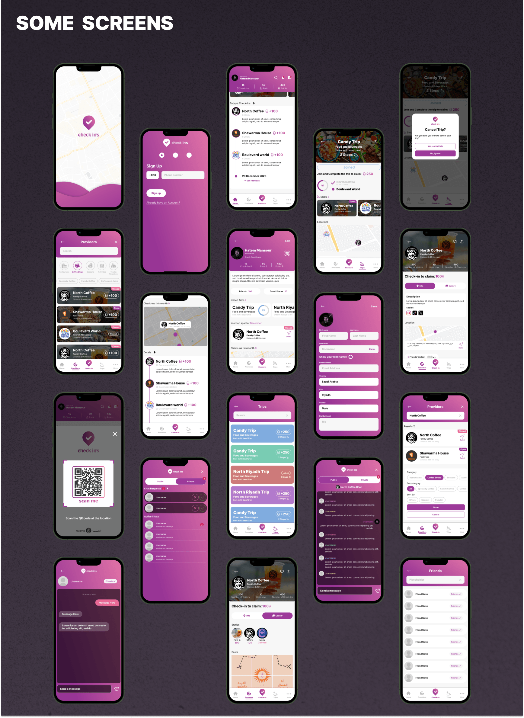 Check in's — slide 9 of 18