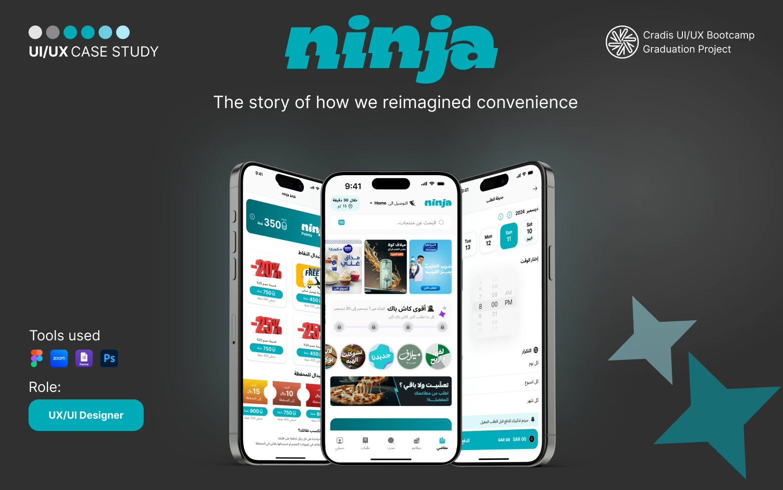 Ninja — UX Case Study — slide 1 of 37