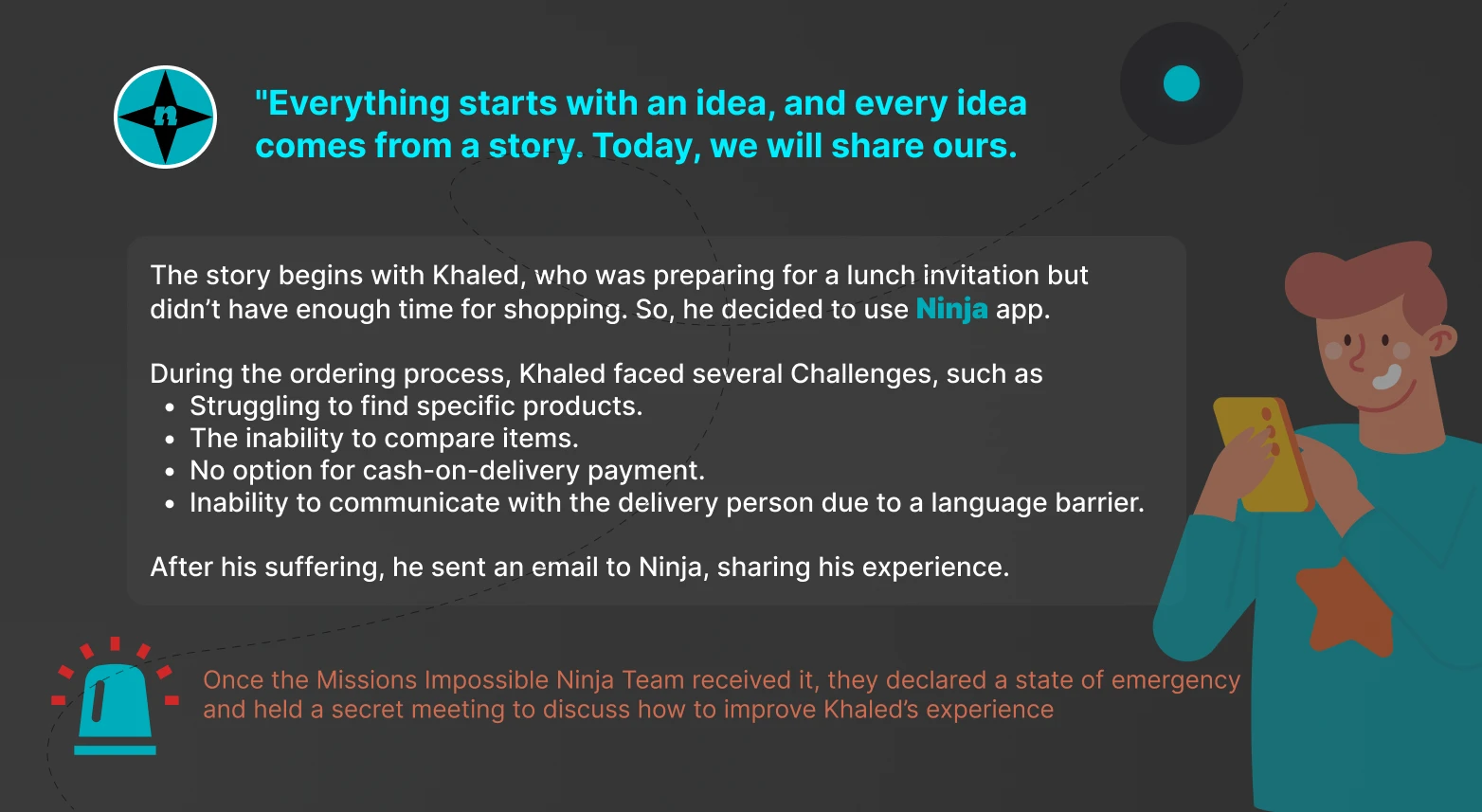Ninja — UX Case Study — slide 3 of 37