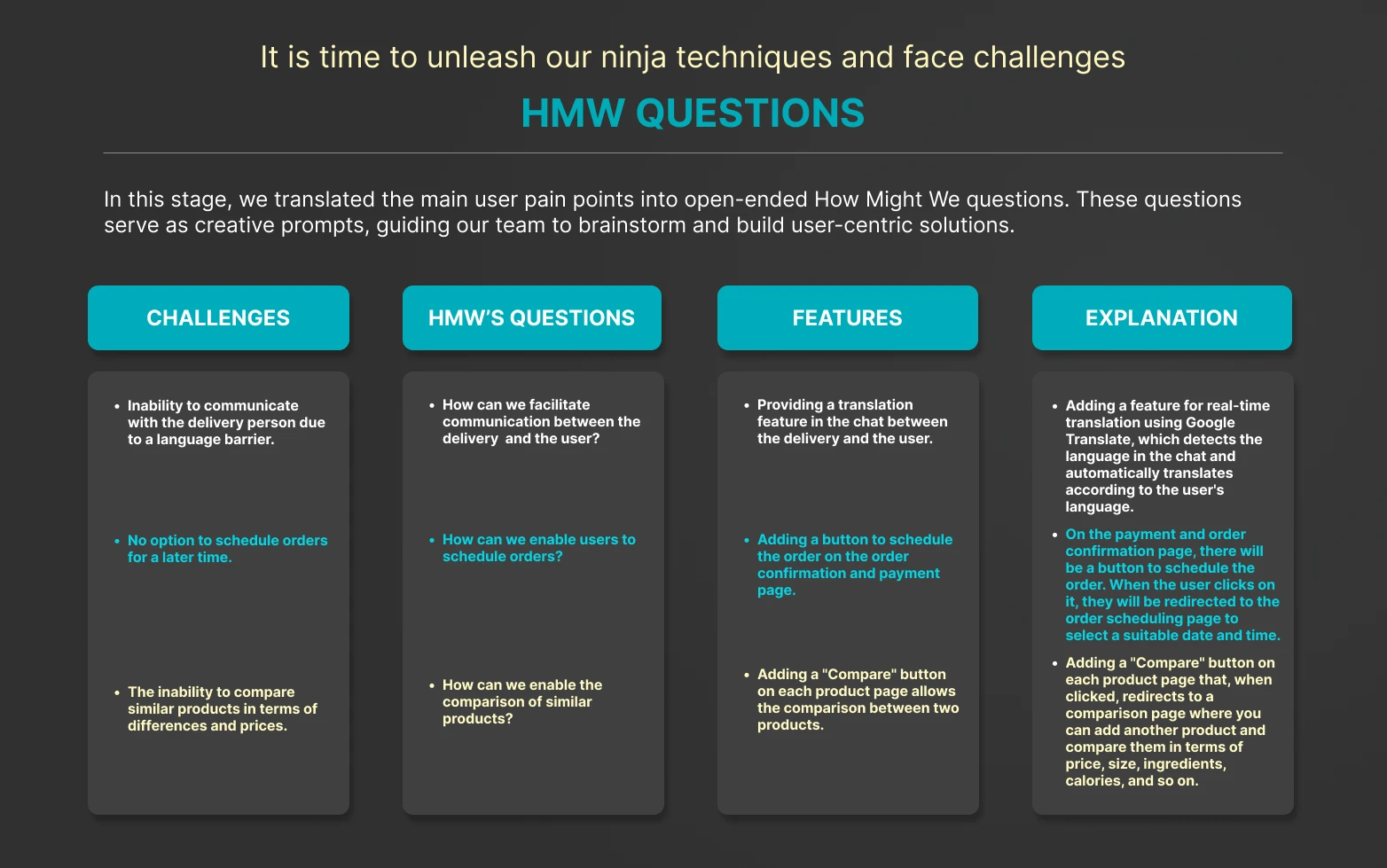 Ninja — UX Case Study — slide 20 of 37
