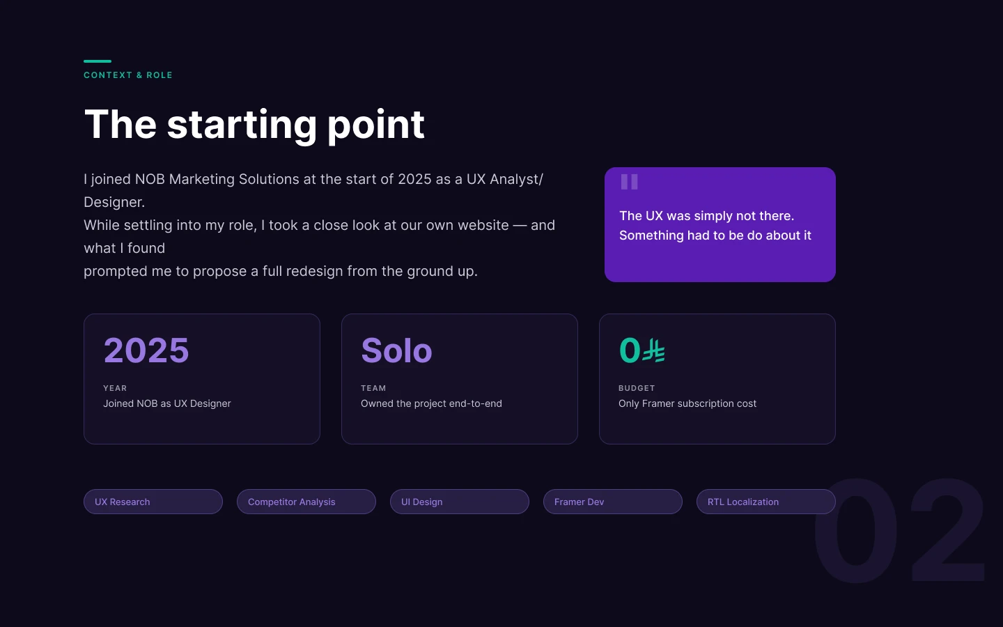 nob.sa Redesign — slide 2 of 8